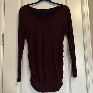 Motherhood Maternity long sleeve shirt maroon size M